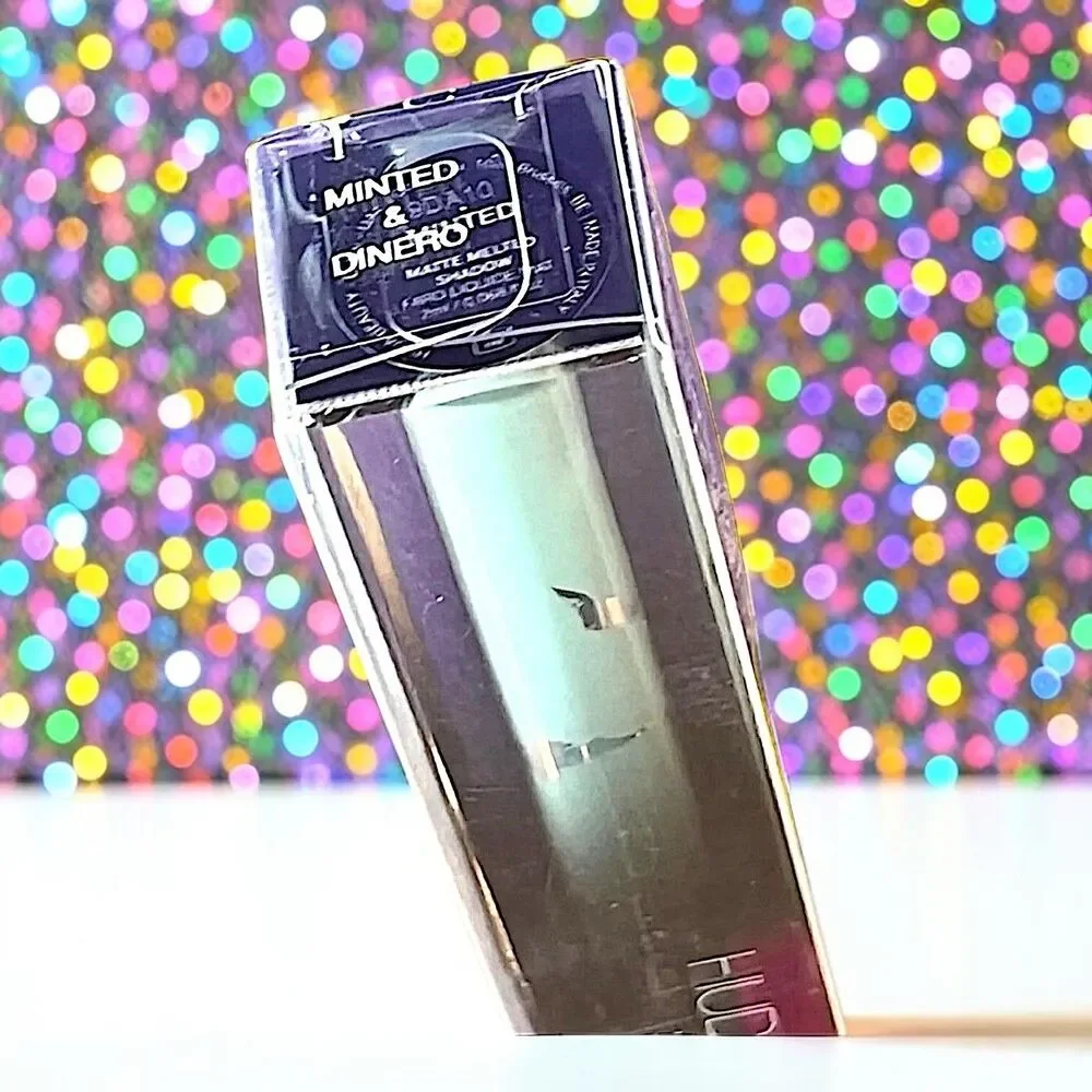 Huda Beauty Matte & Metal Melted Liquid Eyeshadows Minted & Dinero NIB